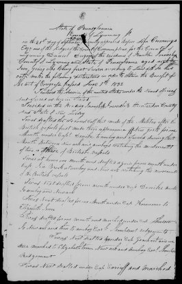 Recount of War Service page 1